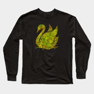 Swans Watercolor Long Sleeve T-Shirt